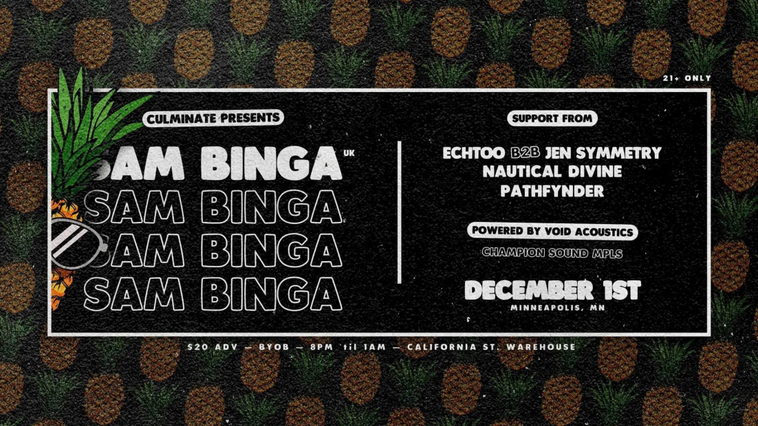 Culminate Presents - Sam Binga