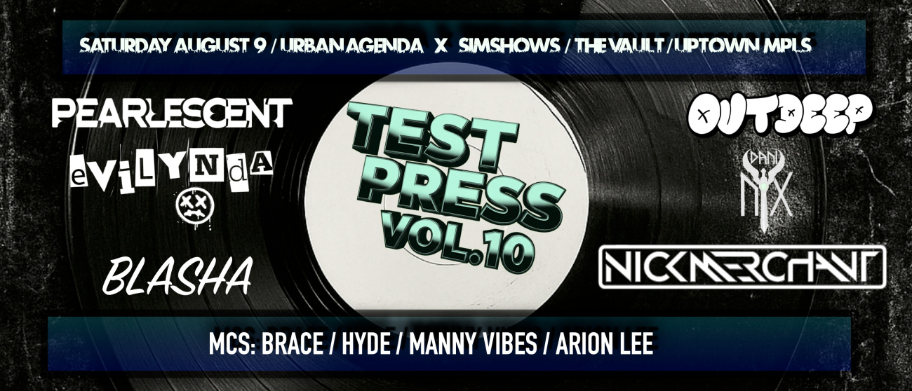 SAT 8/9 URBAN AGENDA x SIMSHOWS: TEST PRESS VOL.10