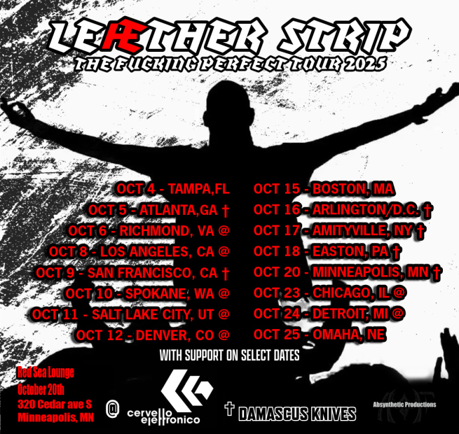 Leæther Strip with Damascus Knives in MN